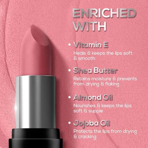 Renee Cosmetics: Prime Matte Lipstick 05 Hazelnut Nude 4.5gm