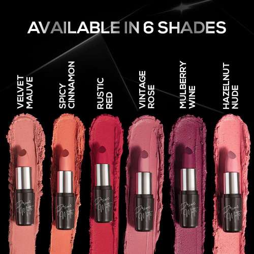 Renee Cosmetics: Prime Matte Lipstick 04 Spicy Cinnamon 4.5gm