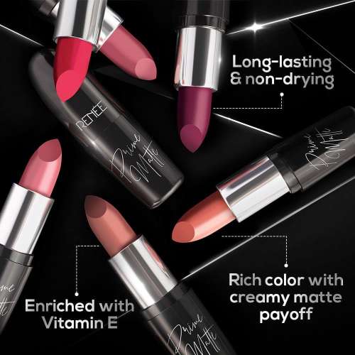 Renee Cosmetics: Prime Matte Lipstick 04 Spicy Cinnamon 4.5gm
