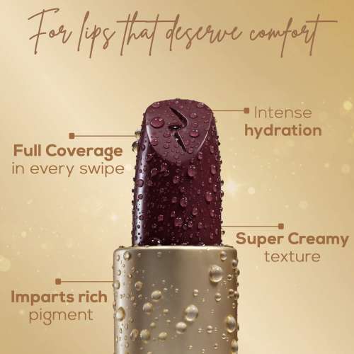 Renee Cosmetics: H2O Hydrating Creme Lipstick 09 Wine Splash 4gm
