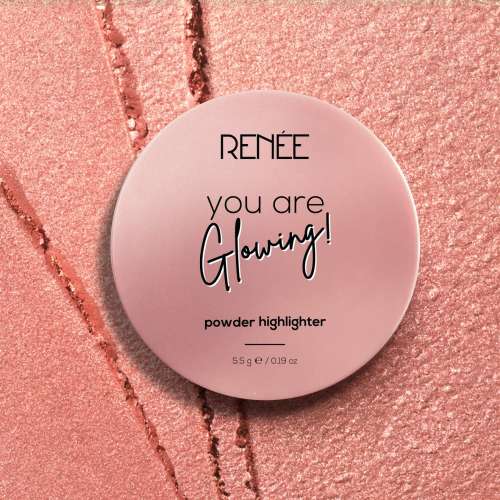 Renee Cosmetics: You Are Glowing Powder Highlighter Rose Gold 5.5gm