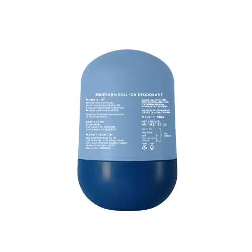 Hula Hoop: Keep it Chill Underarm Roll-On by Foxtale | 48-hour odour control | Long lasting Sweat control| Aqua Fragrance | 40ml  