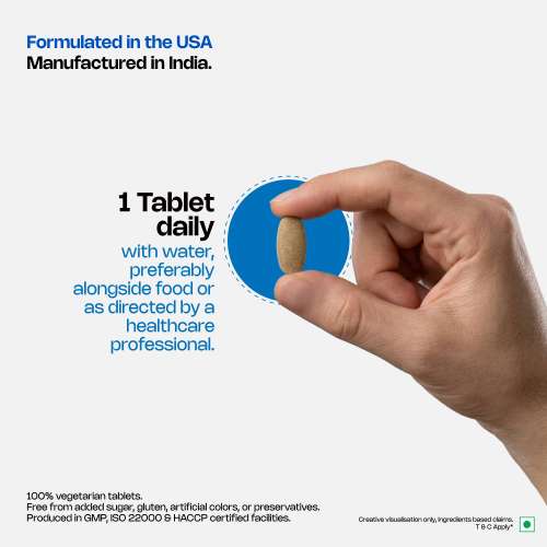NUTRIBURST: Multivitamin Ultra Tablets for Men | High Strength US Formula | Immunity, Muscle & Brain Support | 60+ Premium Nutrients | Veg Supplement | 60 Tablets  | 160gm