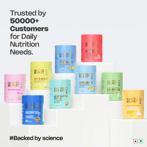 NUTRIBURST: Multivitamin Ultra Tablets for Men | High Strength US Formula | Immunity, Muscle & Brain Support | 60+ Premium Nutrients | Veg Supplement | 60 Tablets  | 160gm