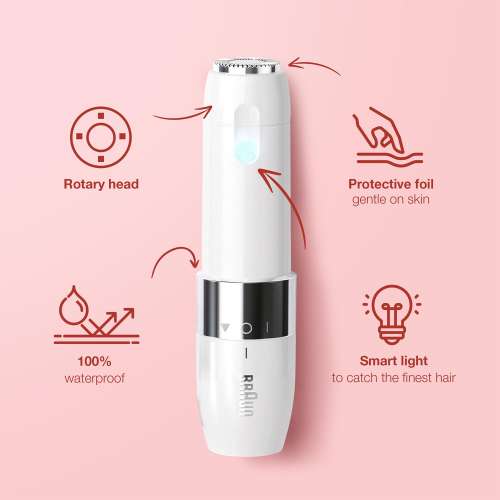 Braun: Mini Hair Remover Hello Face Goodbye Hair Quick & Gentle (Braun FS1000)