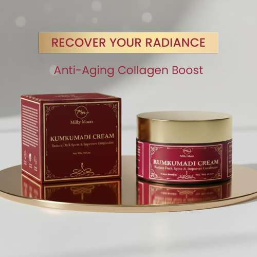 Milky Moon: Kumkumadi Night Cream for Pigmentation & Dark Spots 25gm | Ayurvedic Skin Brightening & Anti-Aging Cream | Reduces Wrinkles, Melasma & Dark Circles | For Men & Women