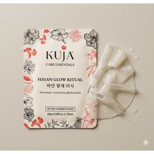 KujaCare: Jelly Sheet Mask - Hayan Glow Ritual Detox and Brighten 25gm