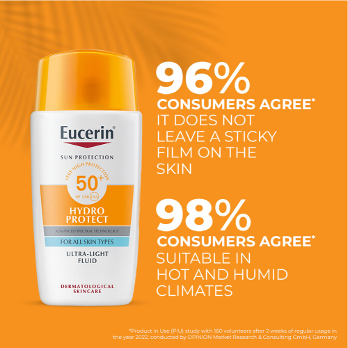 Eucerin: Hydro Protect Ultra Light Fluid Spf50+  - 50ml
