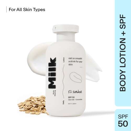 52 Sundaze: Body Glazing Milk SPF 50+ PA++++ Sunscreen Body Lotion | Moisturizes & Prevents Tan |200ml