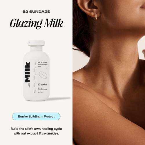 52 Sundaze: Body Glazing Milk SPF 50+ PA++++ Sunscreen Body Lotion | Moisturizes & Prevents Tan |200ml