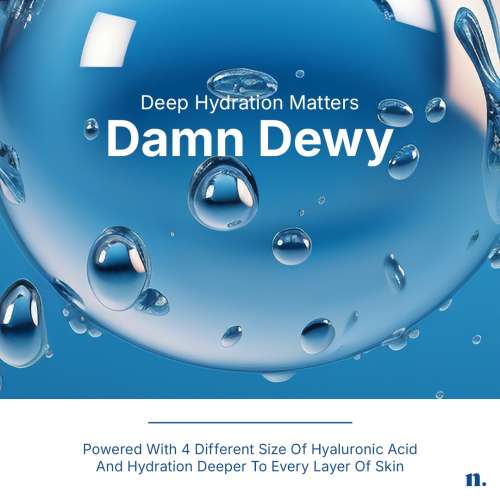 Numour: Damn Dewy 30gm | Intense Hydration & Barrier Repair Pressed Serum || Without Blue LED