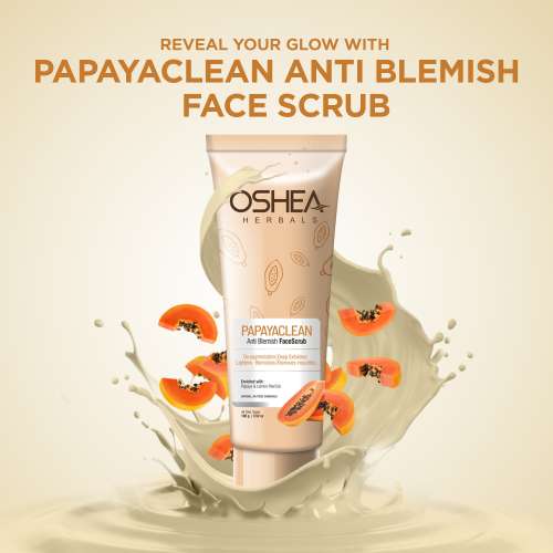 Oshea Herbals: Papayaclean Anti Blemishes FaceScrub 100gm
