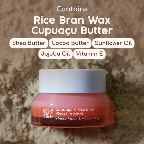 Beyond rice: Kissu Lip Mask With Capuacu & Rice Bran For Men And Women 15ml