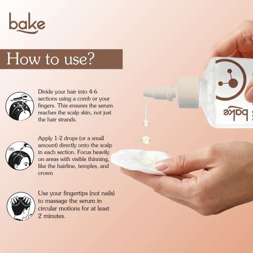 Bake Cosmetics: 20% Rosemary +ProcapilÂ®Hair Growth Serum for Hair Fall Control, Root Strengthening & Scalp Nourishment 200ml