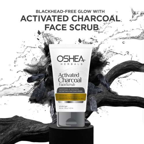 Oshea Herbals: Activated Charcoal Face Scrub 120gm