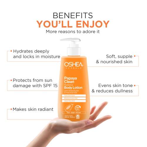 Oshea Herbals: Papayaclean Radiance Body Lotion 400ml