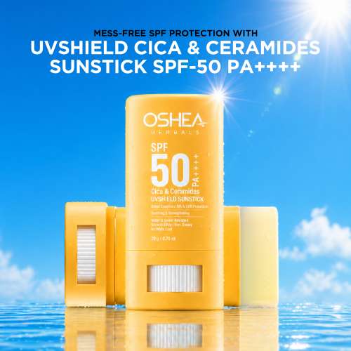 Oshea Herbals: UVShield Cica & Ceramides Sunstick SPF 50++++ - 20gm