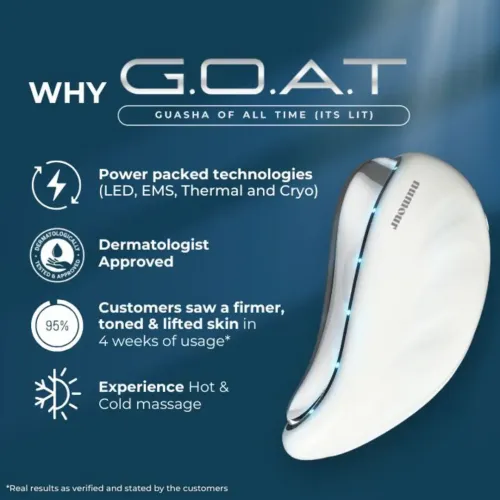 Numour: G.O.A.T Smart GuaSha | Hot & Cold Massage | Skin Lifting Device | 1N