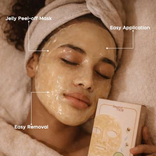 Beyond rice: Vegan Collagen Jelly Mask With Rice, Niacinamide & Cucumber 60ml Pack of 3