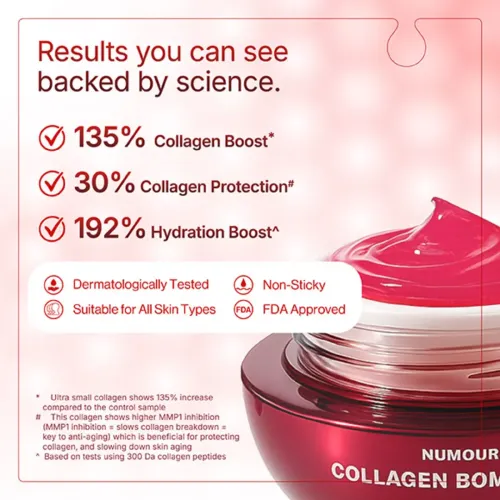 Numour: Collagen Bombshell Jelly 30gm | Smart Jar with Red LED Therapy