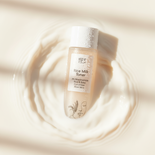 Beyond rice: Vegan Rice Milk Toner With Japanese Rice Sake, 3% Niacinamide, Aloe Vera And Cucumber 150ml