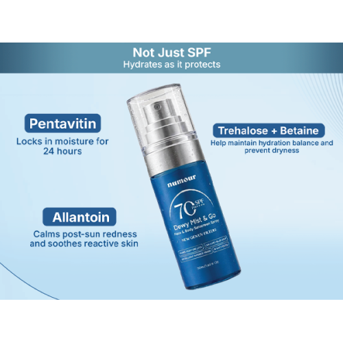 Numour: Dewy Mist & Go Face & Body Sunscreen Spray 50ml
