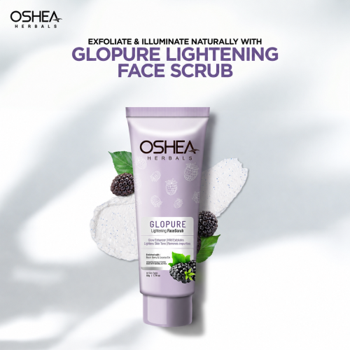 Oshea Herbals: Glopure Lighetening FaceScrub 50gm