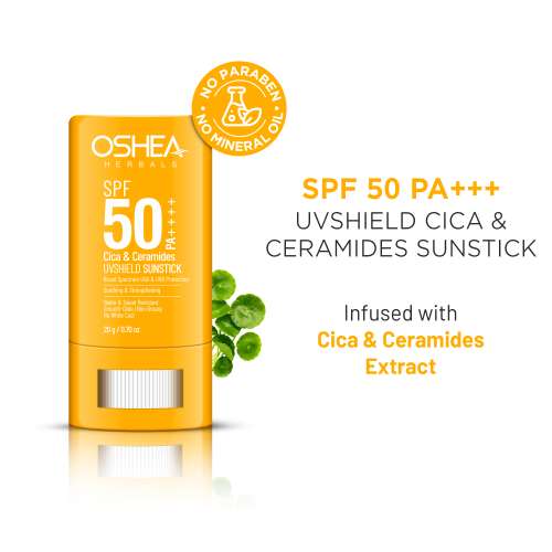 Oshea Herbals: UVShield Cica & Ceramides Sunstick SPF 50++++ - 20gm