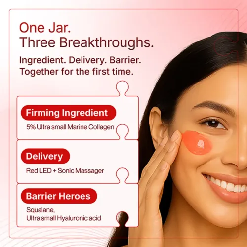 Numour: Collagen Bombshell Jelly 30gm | Smart Jar with Red LED Therapy