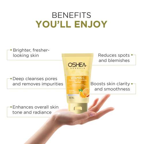Oshea Herbals: Vitamin C Brightening & Skin Illuminating Facewash 150gm