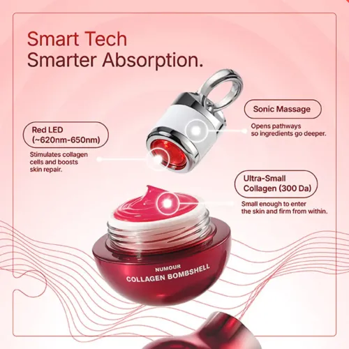 Numour: Collagen Bombshell Jelly 30gm | Smart Jar with Red LED Therapy