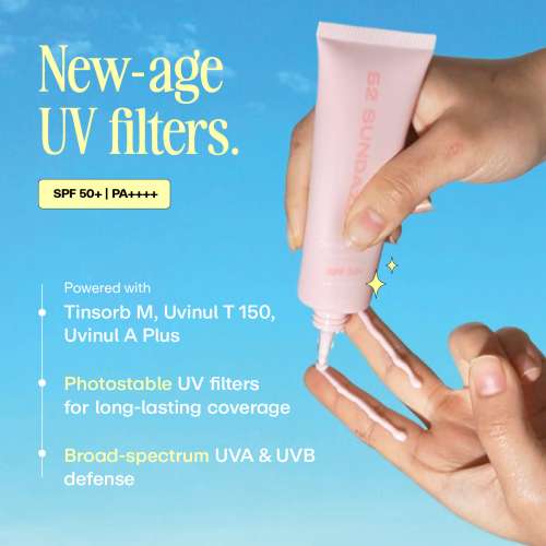 52 Sundaze: Collagen Glow SPF 50+ PA++++ Sunscreen With Ceramides for Barrier Repair | No White Cast | Broad Spectrum UVA/UVB Protection |50gm