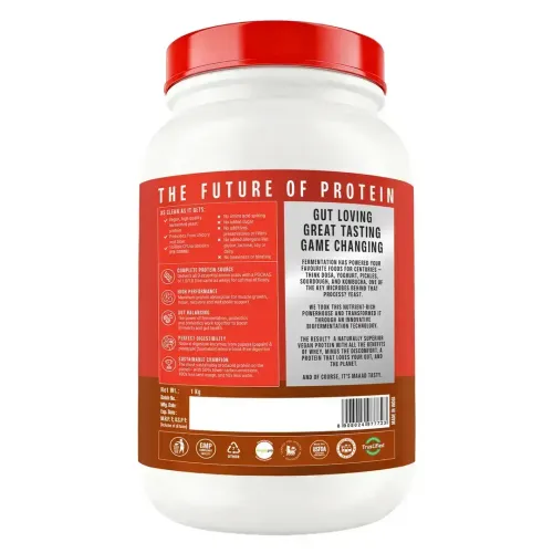 SuperYou: Pro Fermented Yeast Protein | 24g Protein| Chocolate | Peak Absorption | Superior Muscle Recovery | Gut Friendly + 1Bn CFU Probiotics | PDCAAS of 1 - 1kg