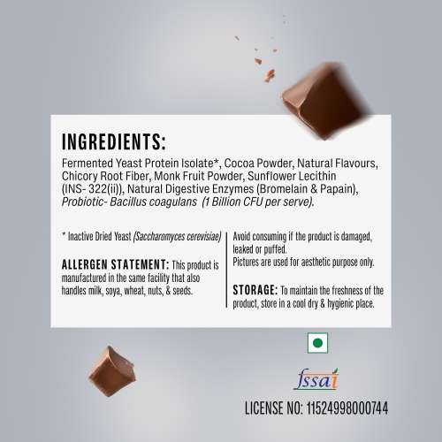 SuperYou: Pro Fermented Yeast Protein | 24g Protein| Chocolate | Peak Absorption | Superior Muscle Recovery | Gut Friendly + 1Bn CFU Probiotics | PDCAAS of 1 - 1kg