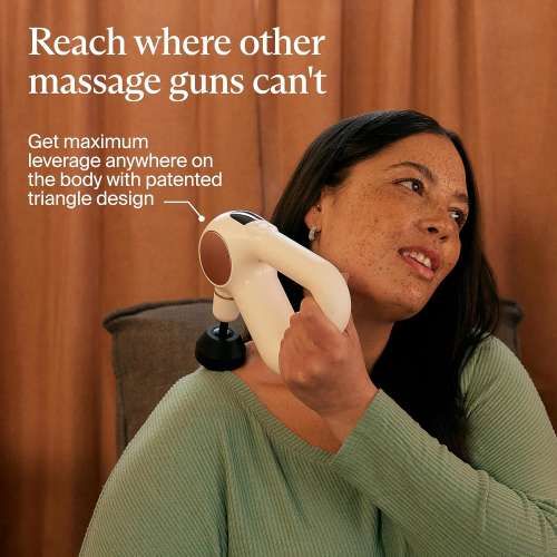 Therabody: TheraGun Sense Percussion Massage Gun - Deep Tissue Personal Massager with Preloaded Breathwork Routines for Stress Relief, Pain Relief & Muscle Soreness in Neck, Back, Leg and Knee (White)