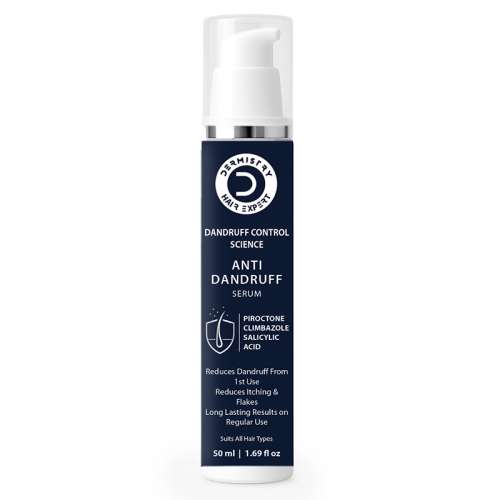 Dermistry: Anti Dandruff Hair Serum Piroctone Climbazole Salicylic Acid for Flakes Dry Itchy Scalp 50ml