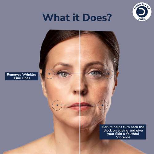 Dermistry: 2% Retinol Hyaluronic Anti Aging Night Face Cream Serum for Ageing Dark Circles & Wrinkles 30ml
