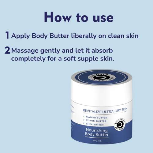 Dermistry: Body Butter For Dry & Very Dry Skin Deep Hydration Moisturizer With Coffee Shea Butter 100ml