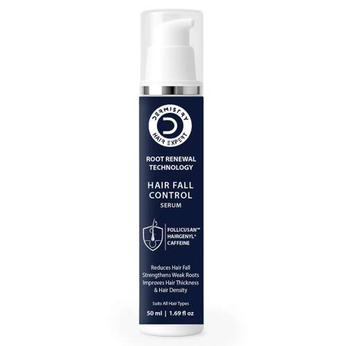 Dermistry: Anti Hair Fall Control Hair Serum with Follicusan Hairgenyl Caffeine for Strength & Growth 50ml
