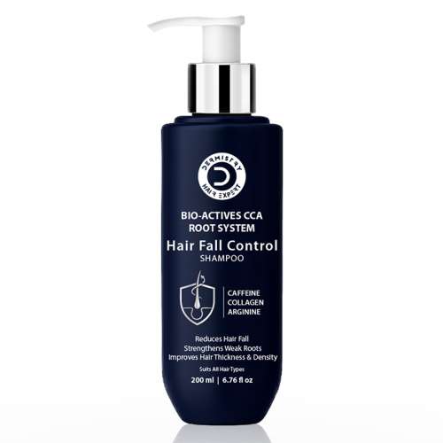 Dermistry: Anti Hair Fall Shampoo Caffeine Collagen for Root Strengthening Breakage Thinning Control 200ml