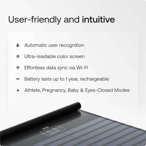 Withings: Smart Scales for Body Weight, FSA or HSA Eligible, Body Analysis ,Black