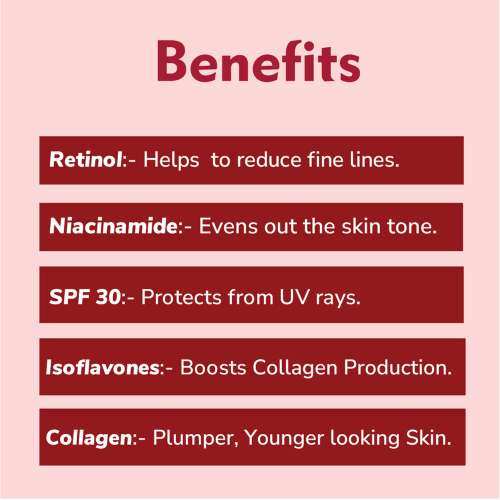 Dermistry: Anti Ageing Collagen Retinol SPF 30 Moisturizer Day Face Cream For Aging Wrinkles Repair 50ml