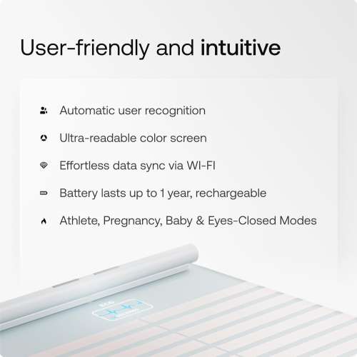 Withings: Smart Scales for Body Weight, FSA or HSA Eligible, Body Analysis, White