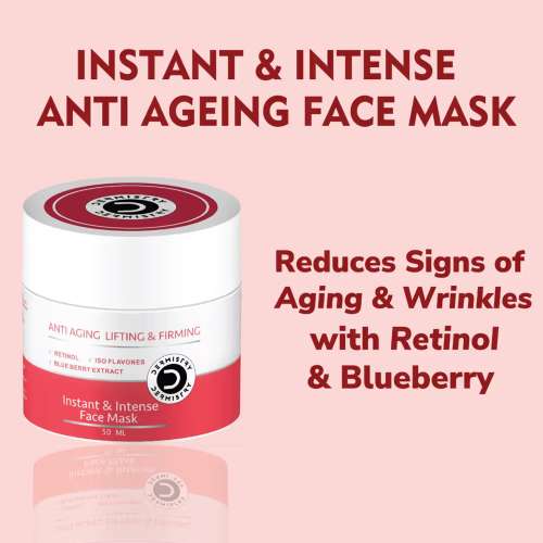 Dermistry: Anti Aging Retinol Collagen Boost Face Pack Mask Instant Tightening Firming Glowing Skin 50ml