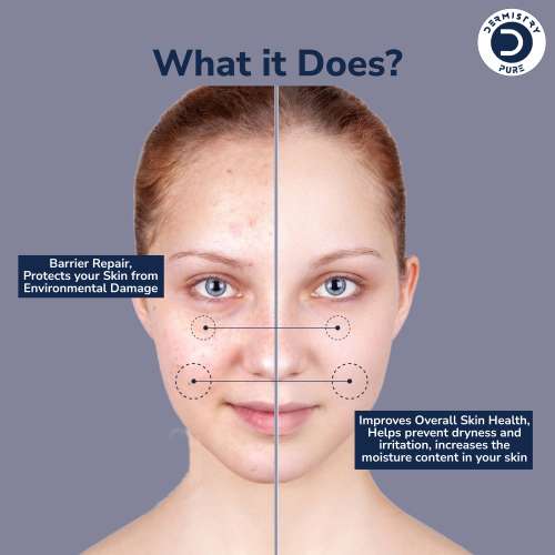 Dermistry: 1% Ceramides Hyaluronic Barrier Repair Moisturizer Face Serum for Hydration Dry Oily Skin 30ml