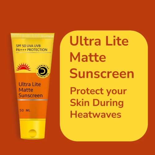 Dermistry: SPF 50 UV Sunscreen Oil Free Water Based Sun Care for Oily Acne Prone & Sensitive Skin 50ml