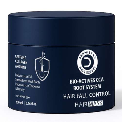 Dermistry: Anti Hair Fall Control Hair Mask Caffeine Collagen Arginine for Root Strengthening 200ml