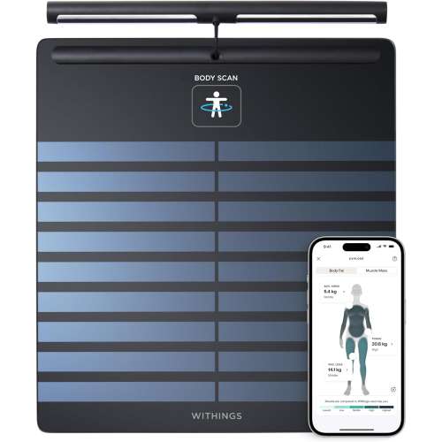 Withings: Smart Scales for Body Weight, FSA or HSA Eligible, Body Analysis ,Black