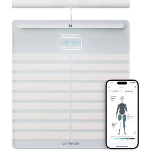 Withings: Smart Scales for Body Weight, FSA or HSA Eligible, Body Analysis, White