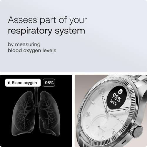 Withings: ScanWatch Nova Brilliant, Heart Health Hybrid Unisex Smartwatch, Silver